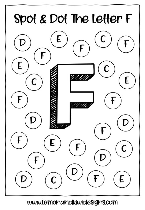 Letter F Do A Dot Printable Letter F Do A Dot Printable