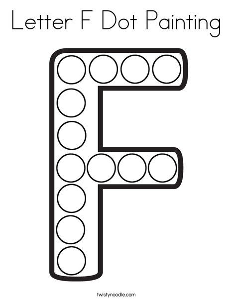 Letter F Dot Painting Coloring Page Dot Worksheets Letter F Craft Letter F Dot Painting Coloring Page Dot Worksheets Letter F Craft