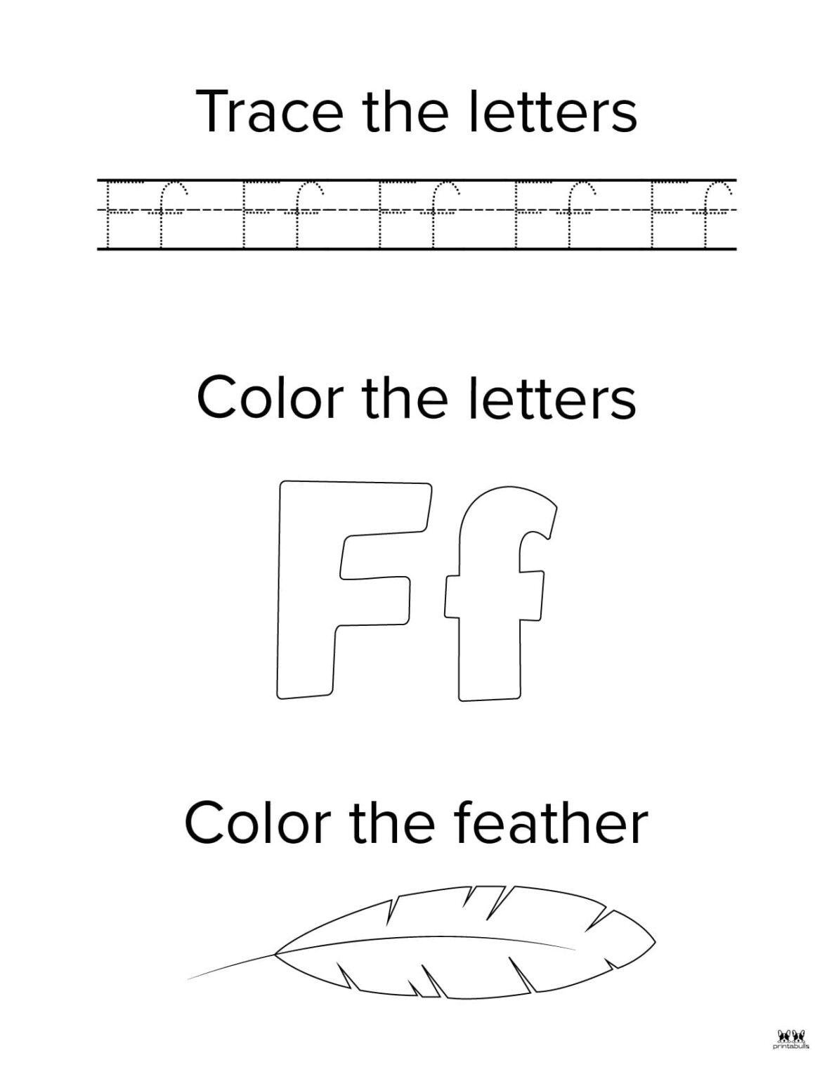 Letter F Worksheets 50 FREE Printables Printabulls
