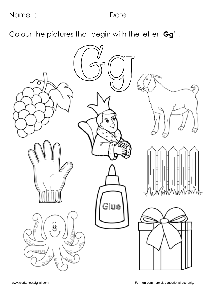Letter G Worksheet For Kindergarten Worksheet Digital 1 Teacher Made Resources