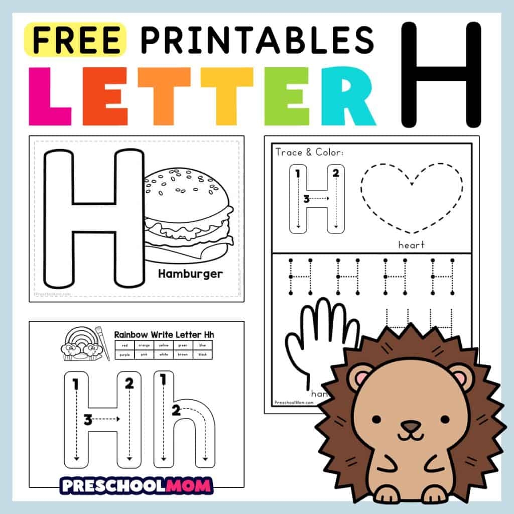 Letter H Preschool Printables Preschool Mom Letter H Preschool Printables Preschool Mom