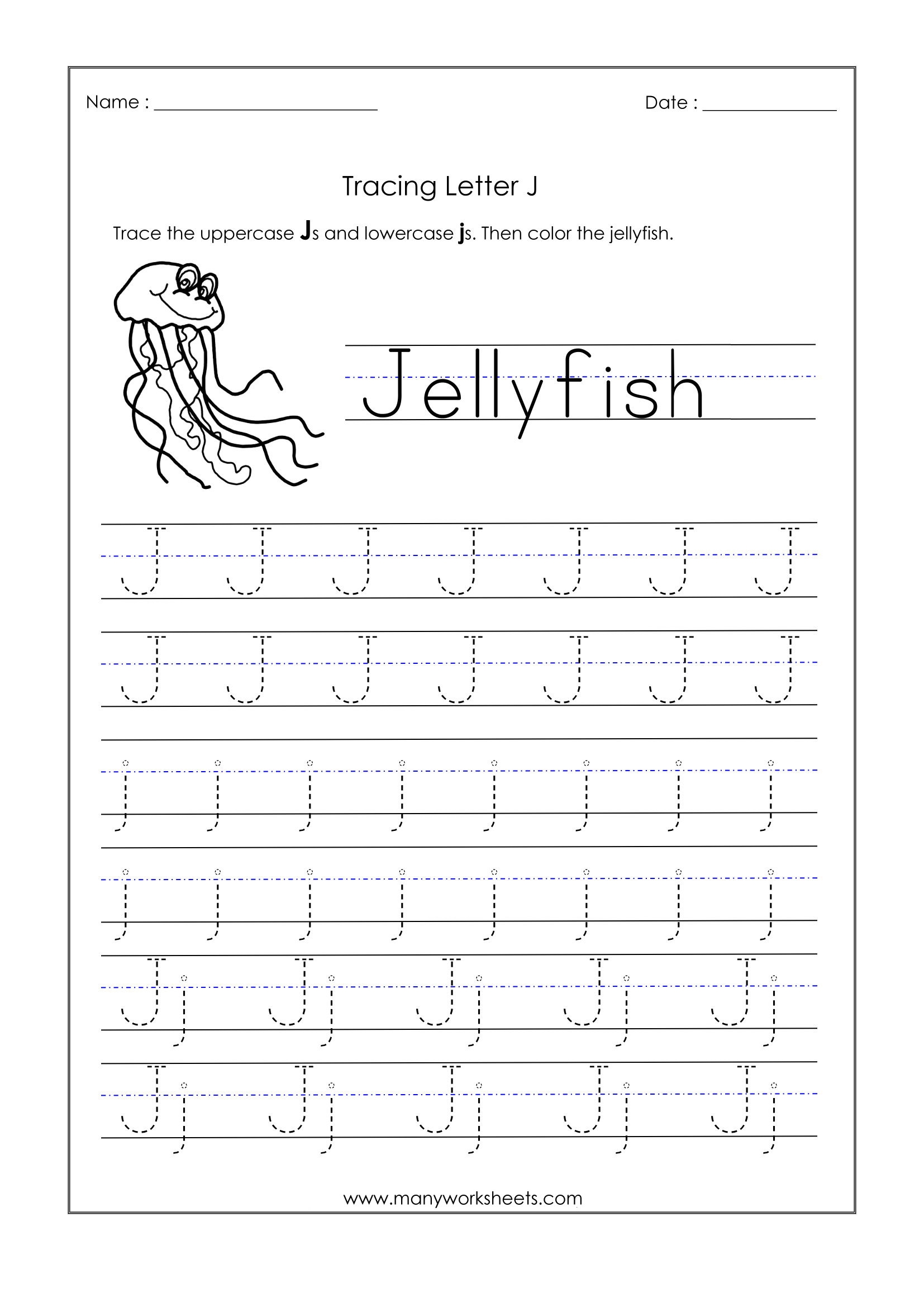 printable worksheet letter j printable worksheet letter j