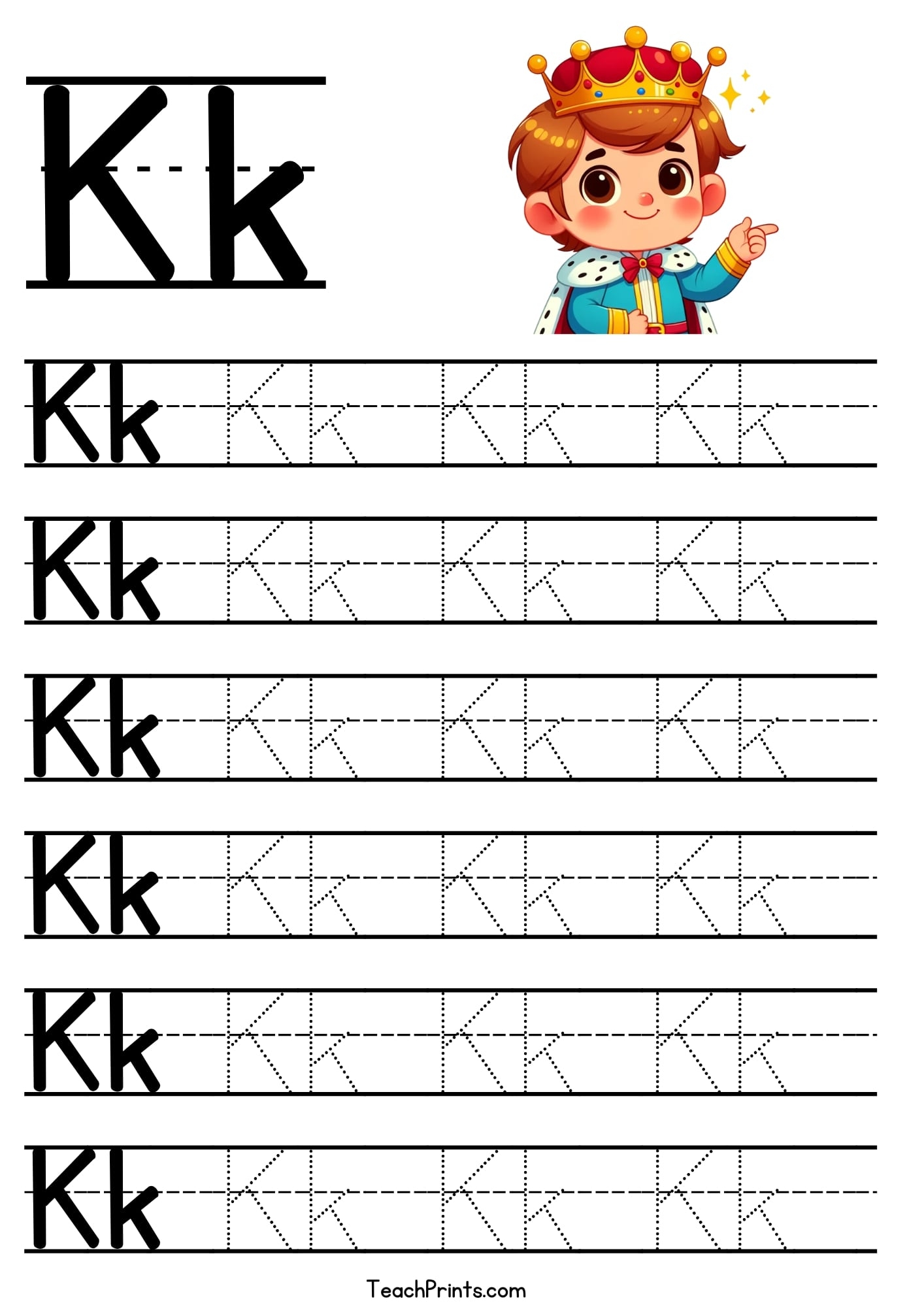 letter k preschool worksheets