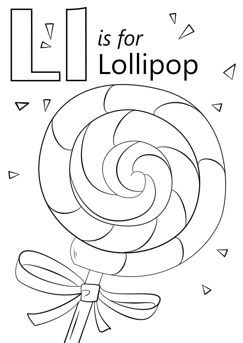 letter l colouring pages