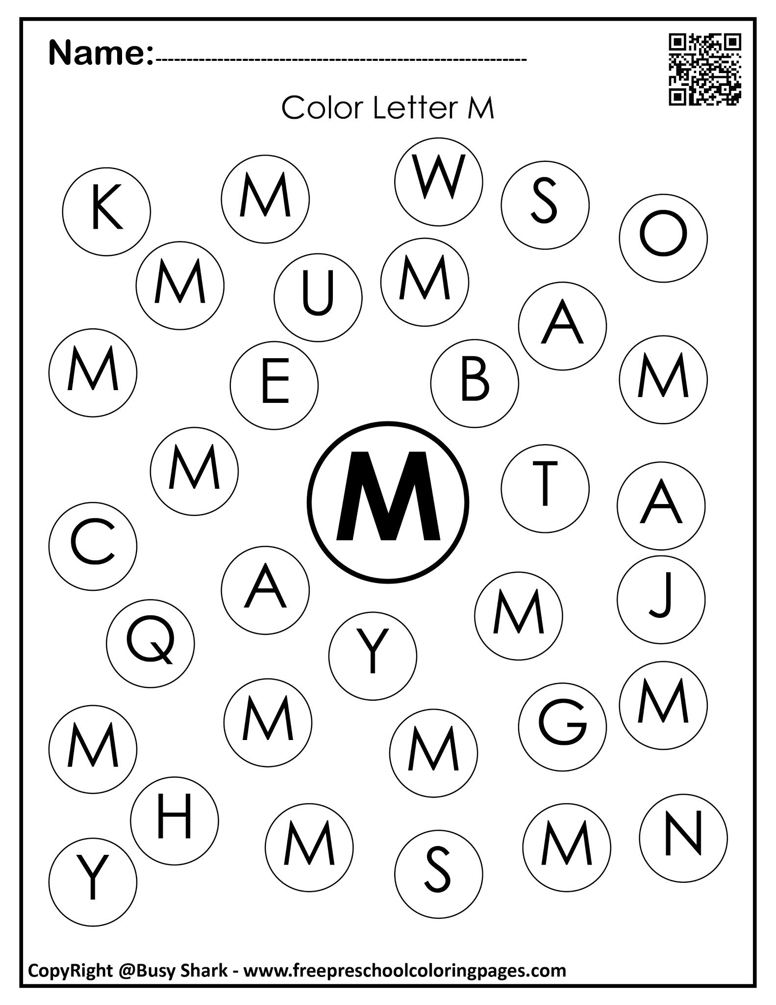 Letter M 10 Free Dot Markers Coloring Pages Letter M 10 Free Dot Markers Coloring Pages