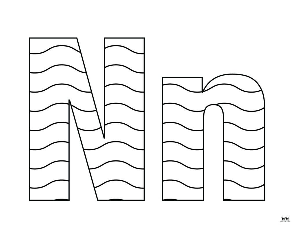 Letter N Coloring Pages 15 FREE Pages Printabulls