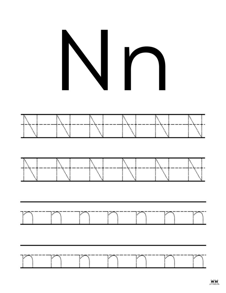 worksheets for letter n worksheets for letter n