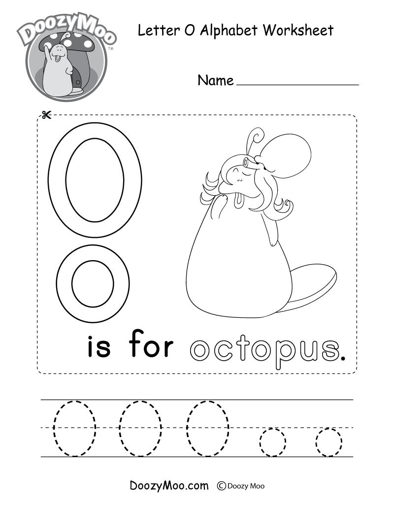 letter o worksheets for preschool