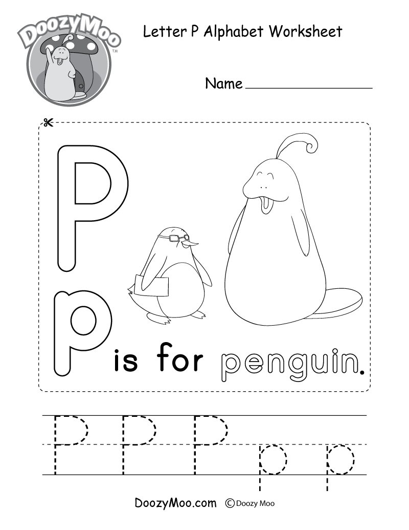 Letter P Alphabet Activity Worksheet Doozy Moo Letter P Alphabet Activity Worksheet Doozy Moo