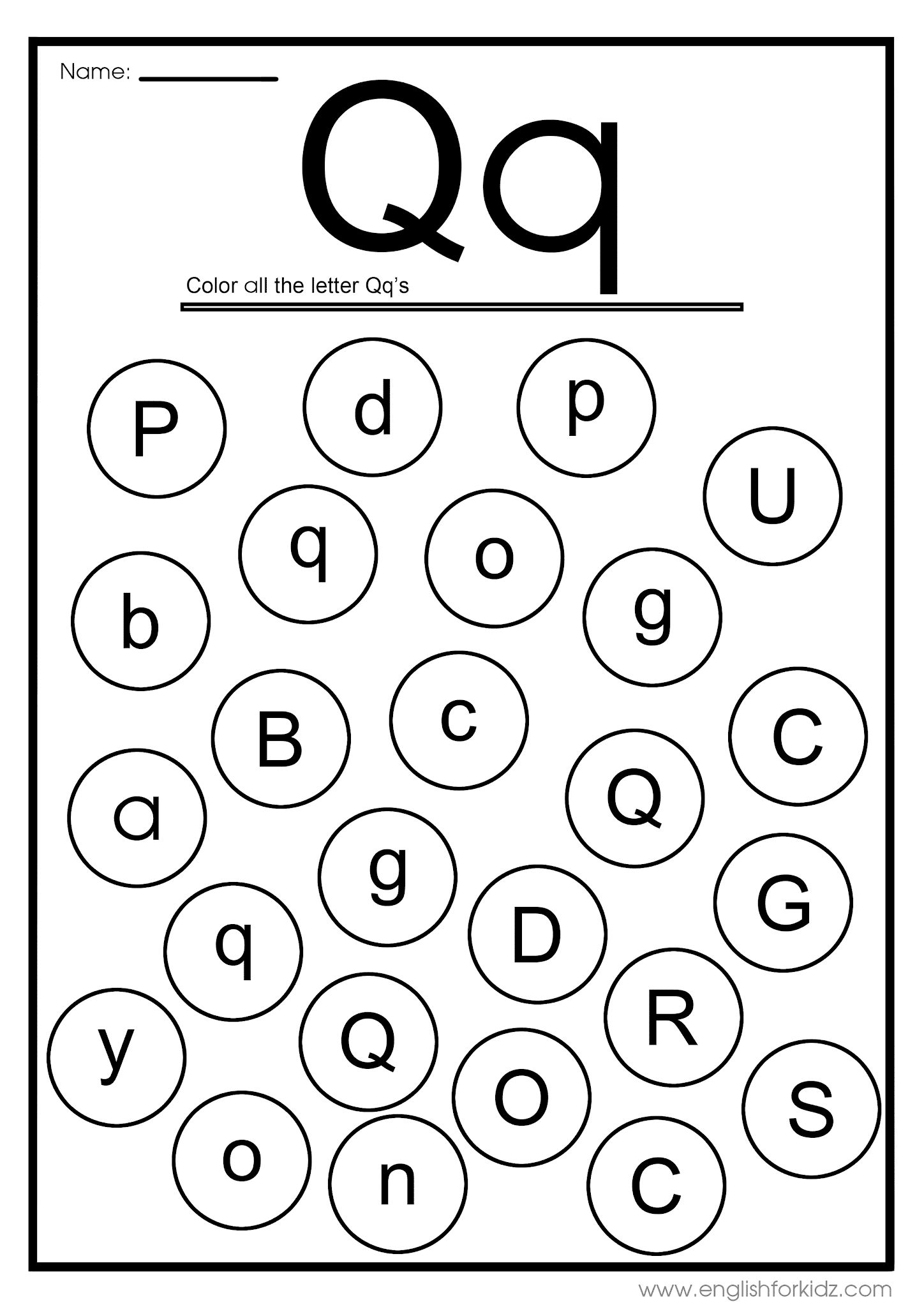 Letter Q Worksheets Free Printables
