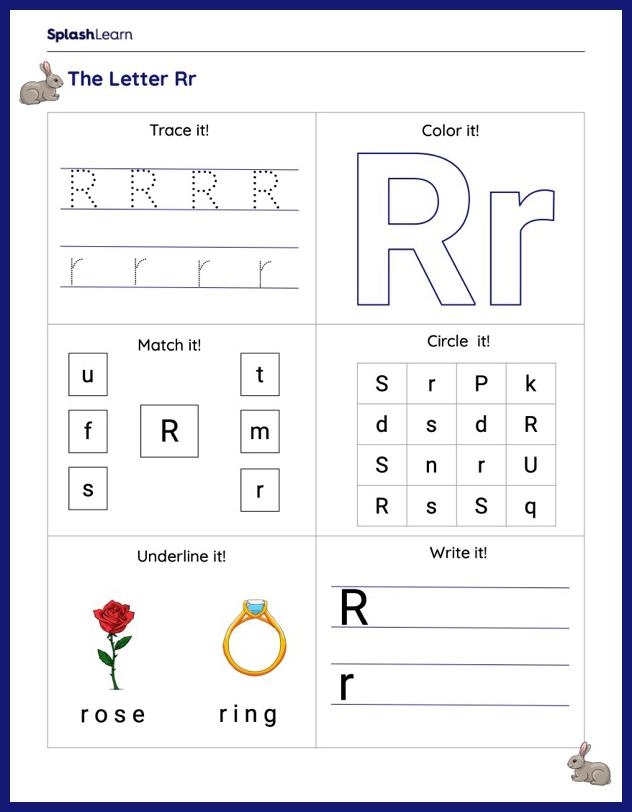 Letter R Worksheets Free Printable SplashLearn Letter R Worksheets Free Printable SplashLearn