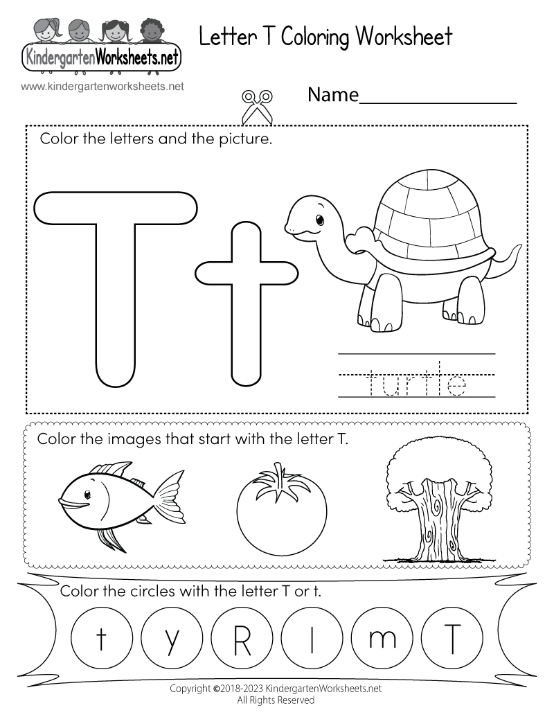 letter worksheets for kindergarten