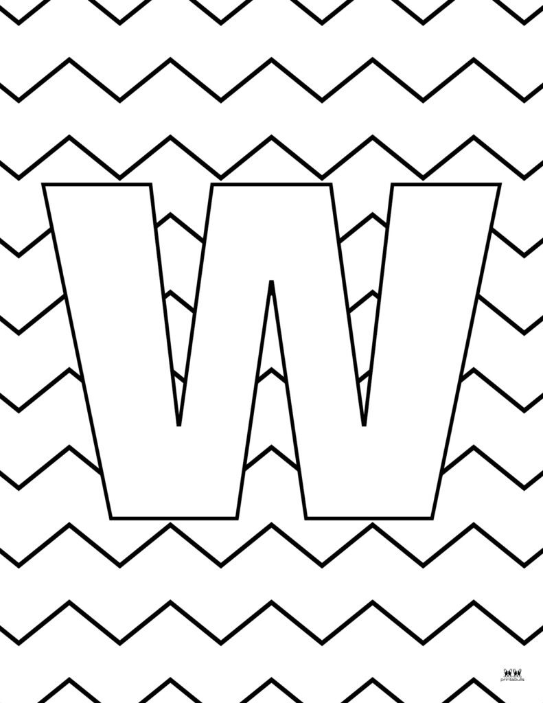 Letter W Coloring Pages 15 FREE Pages Printabulls Letter W Coloring Pages 15 FREE Pages Printabulls