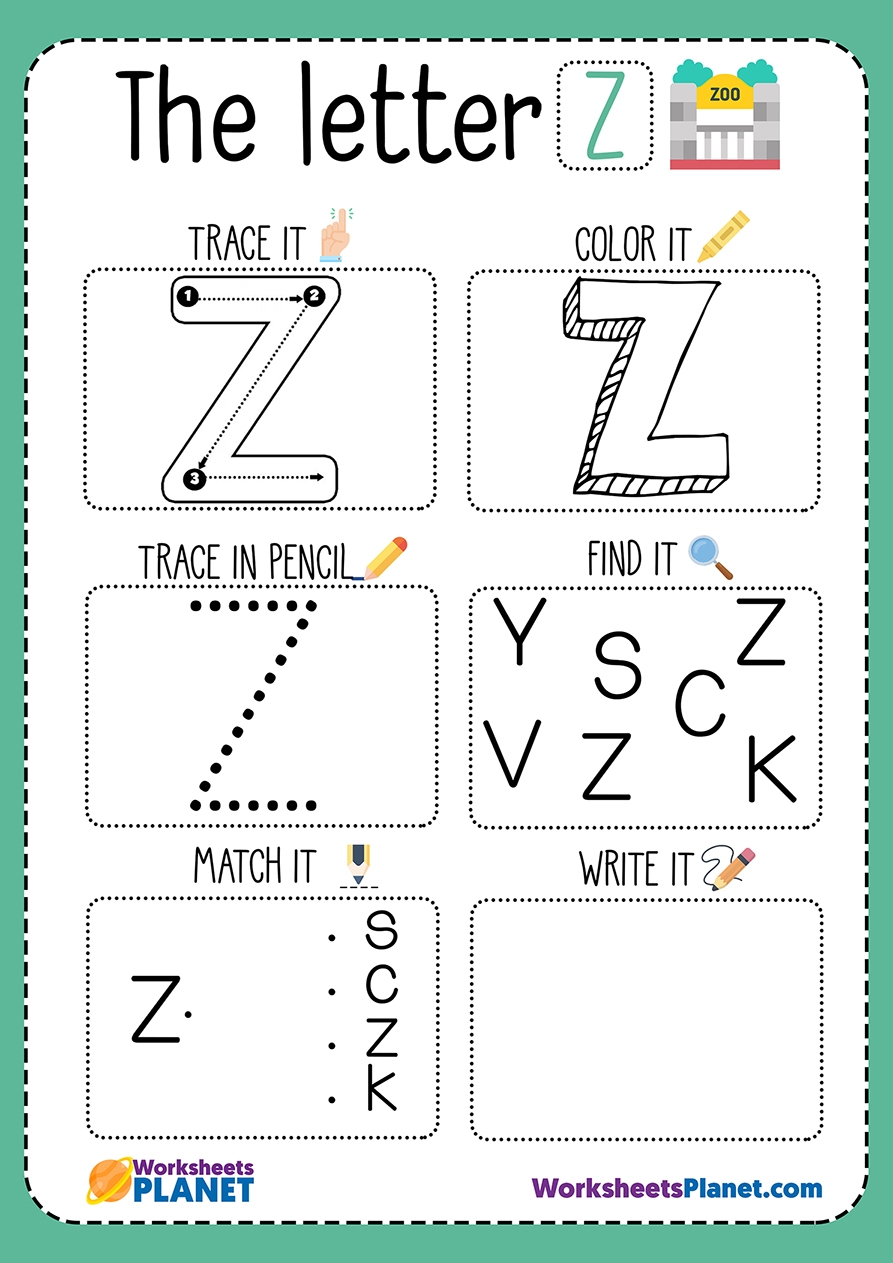 Letter Z Printables Letter Z Preschool Printables Preschool Mom