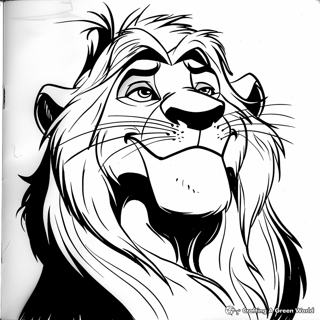 lion king mufasa coloring pages