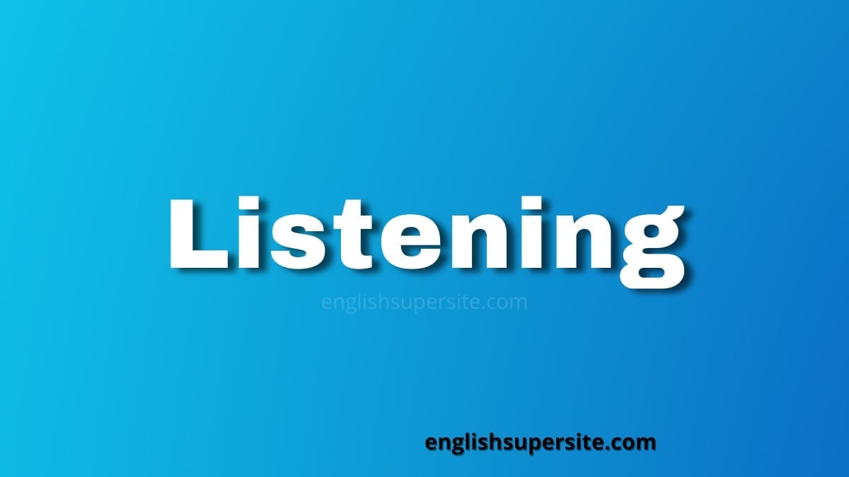 Listening English Super Site