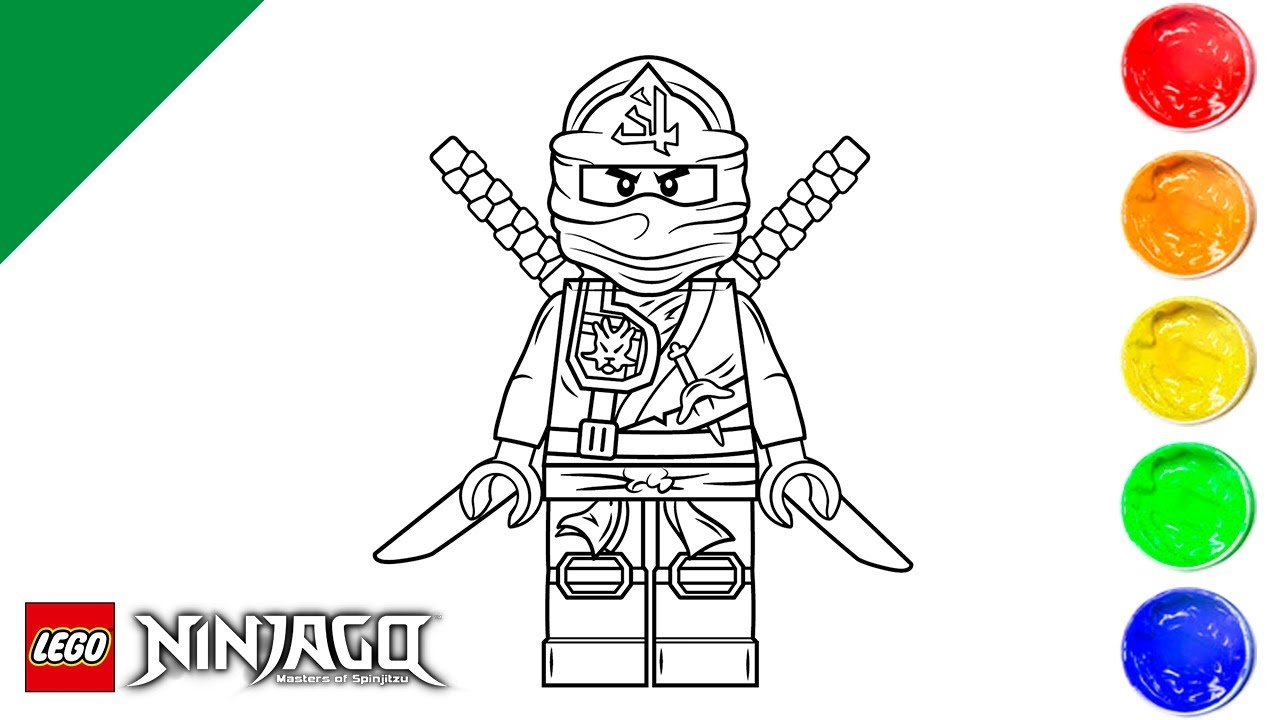 Lloyd Lego Ninjago Coloring Pages Art And Coloring Fun YouTube