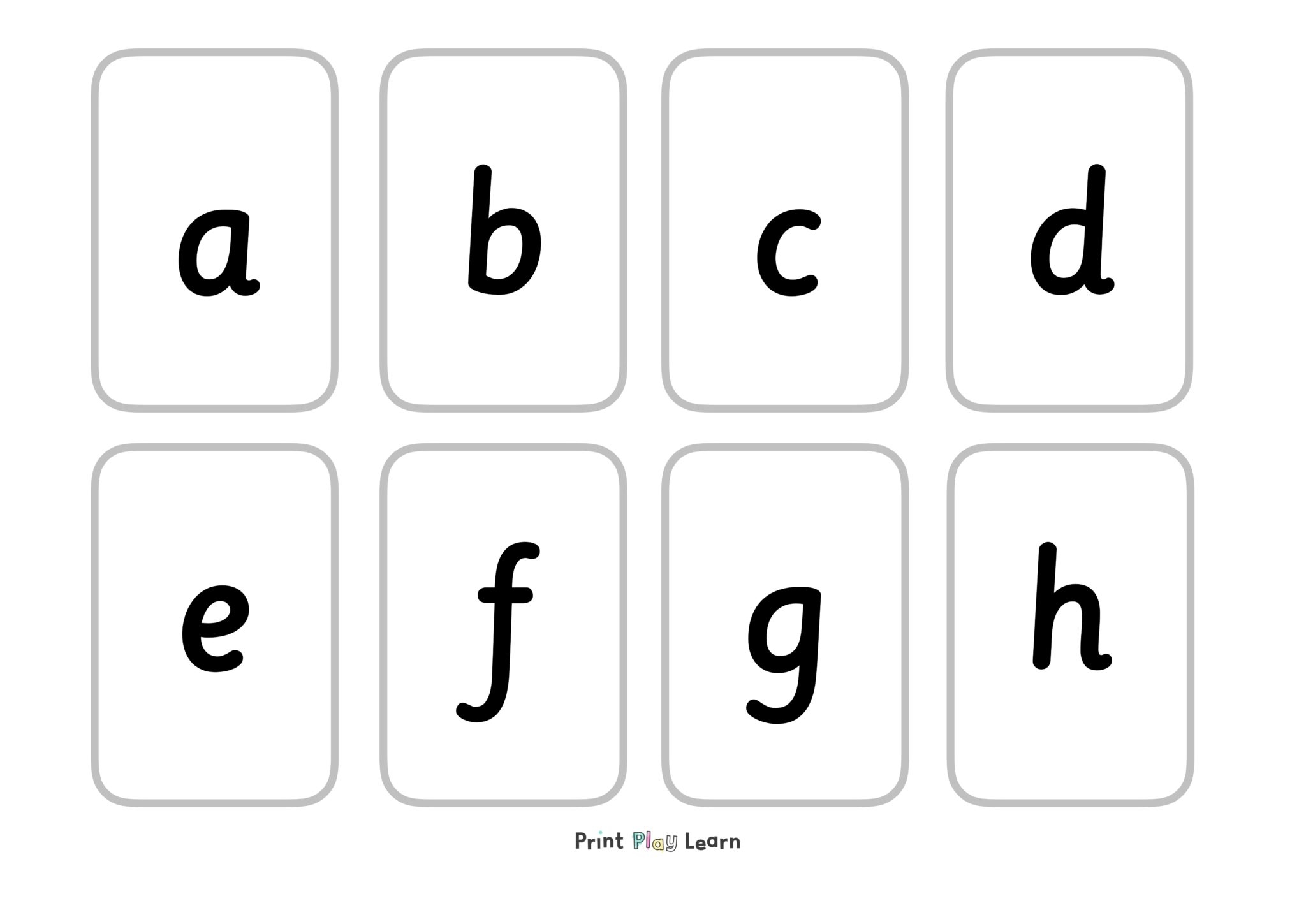 lower case letters alphabet