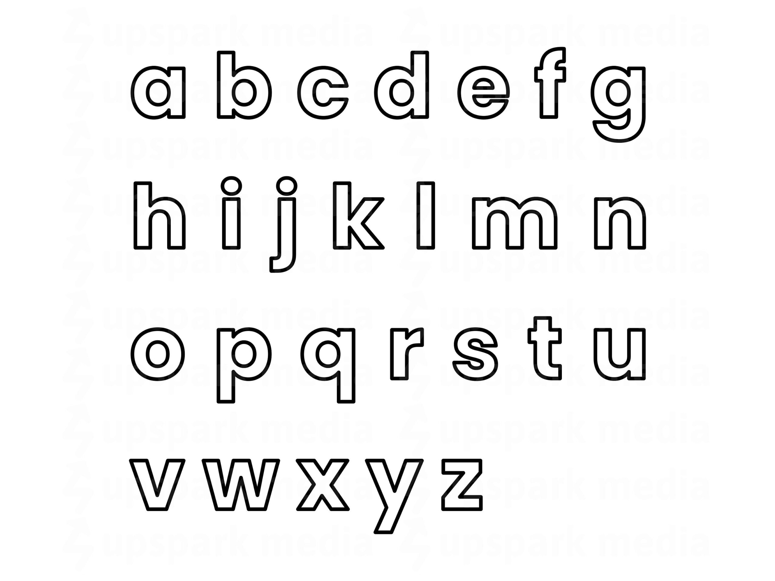 Lowercase Letters Printable Alphabet Printable Lowercase Letters PDF Alphabet PDF ABC Printable Etsy Norway