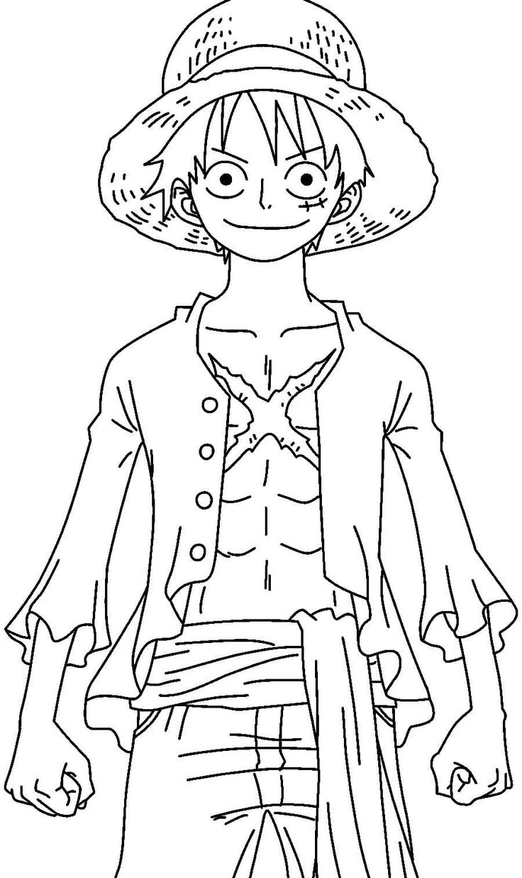 Luffy Coloring Pages Coloring4k Luffy Coloring Pages Coloring4k