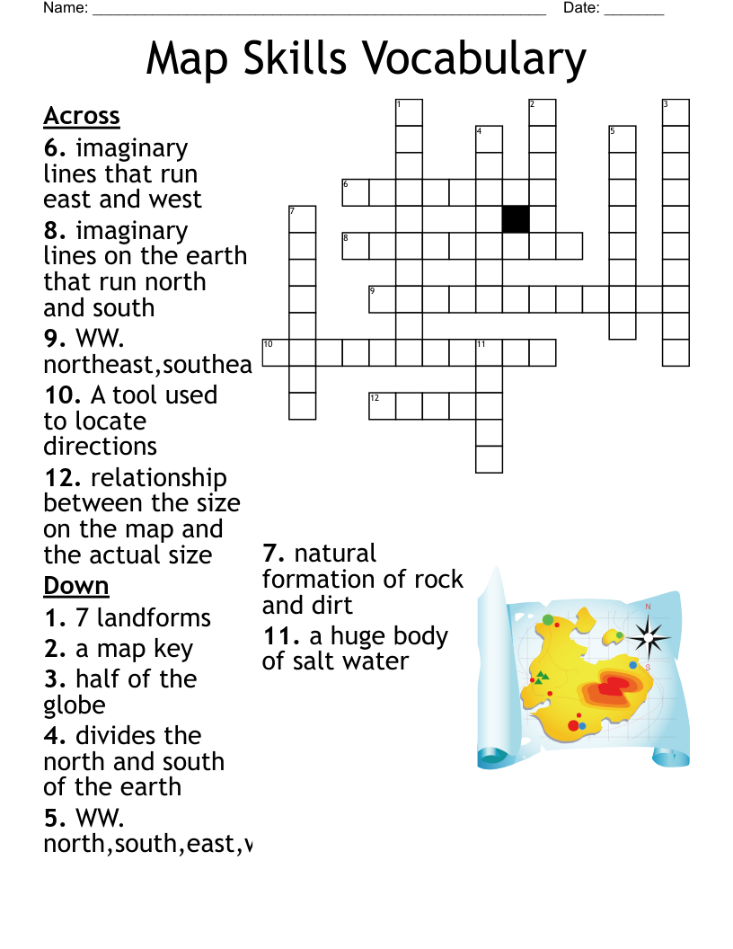 Maps And Globes Crossword WordMint