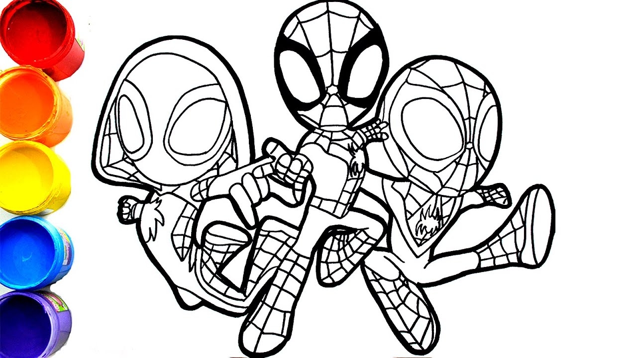 ghost spider coloring page