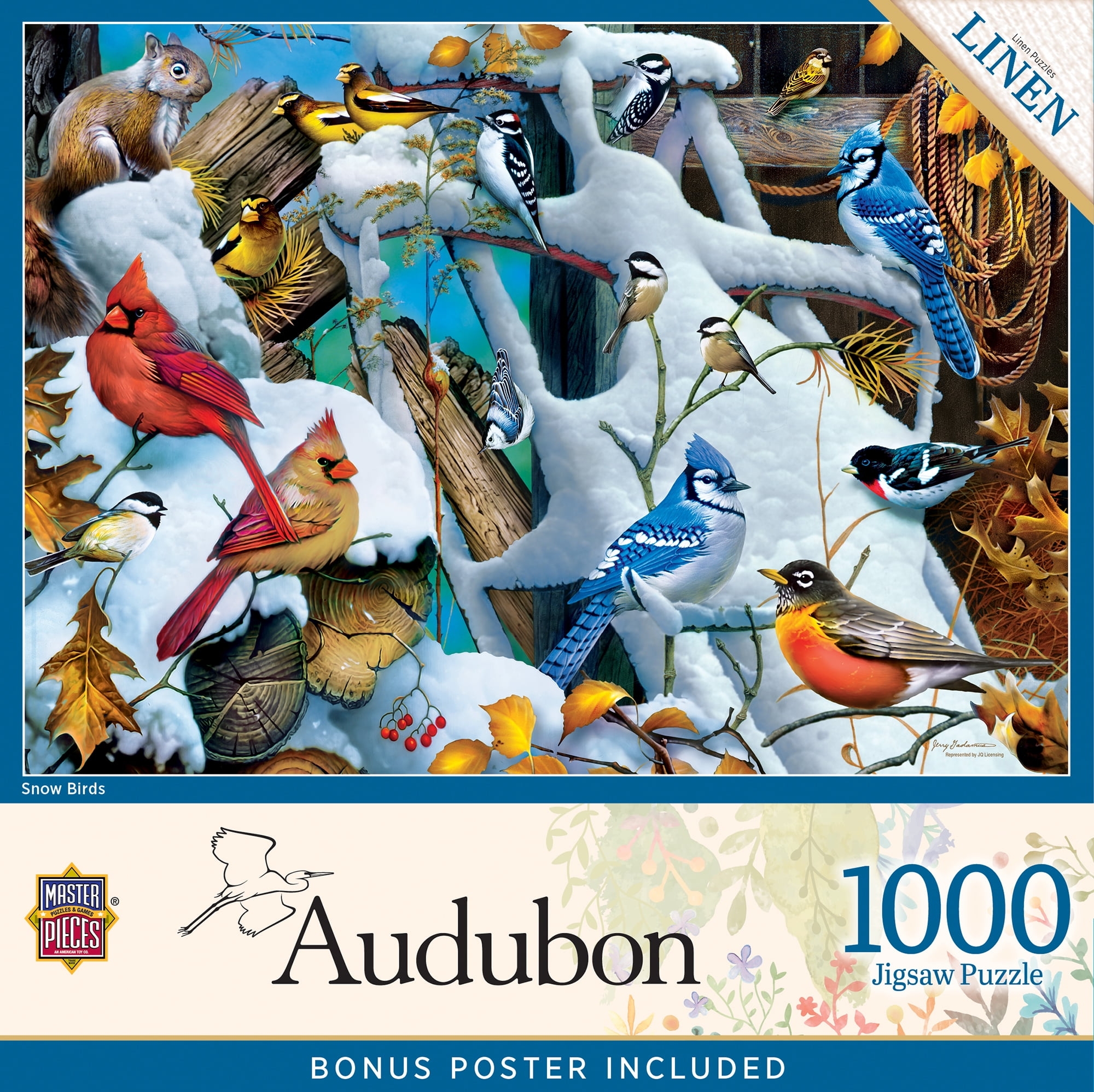 MasterPieces 1000 Piece Jigsaw Puzzle For Adults Snow Birds 19 25 x26 75 Walmart