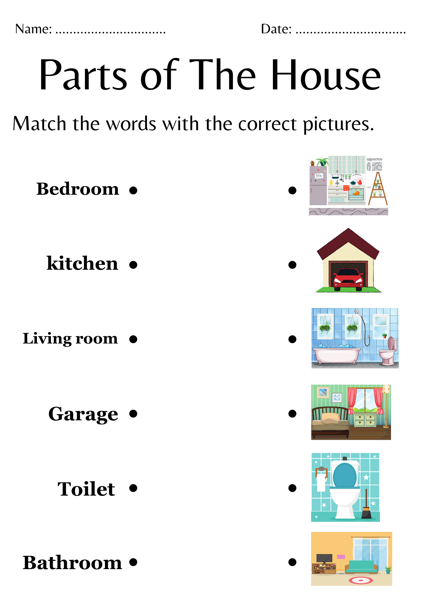 Matching Parts Of The House Worksheet For Kindergarten Trace Parts Of Home Made By Teachers Matching Parts Of The House Worksheet For Kindergarten Trace Parts Of Home Made By Teachers