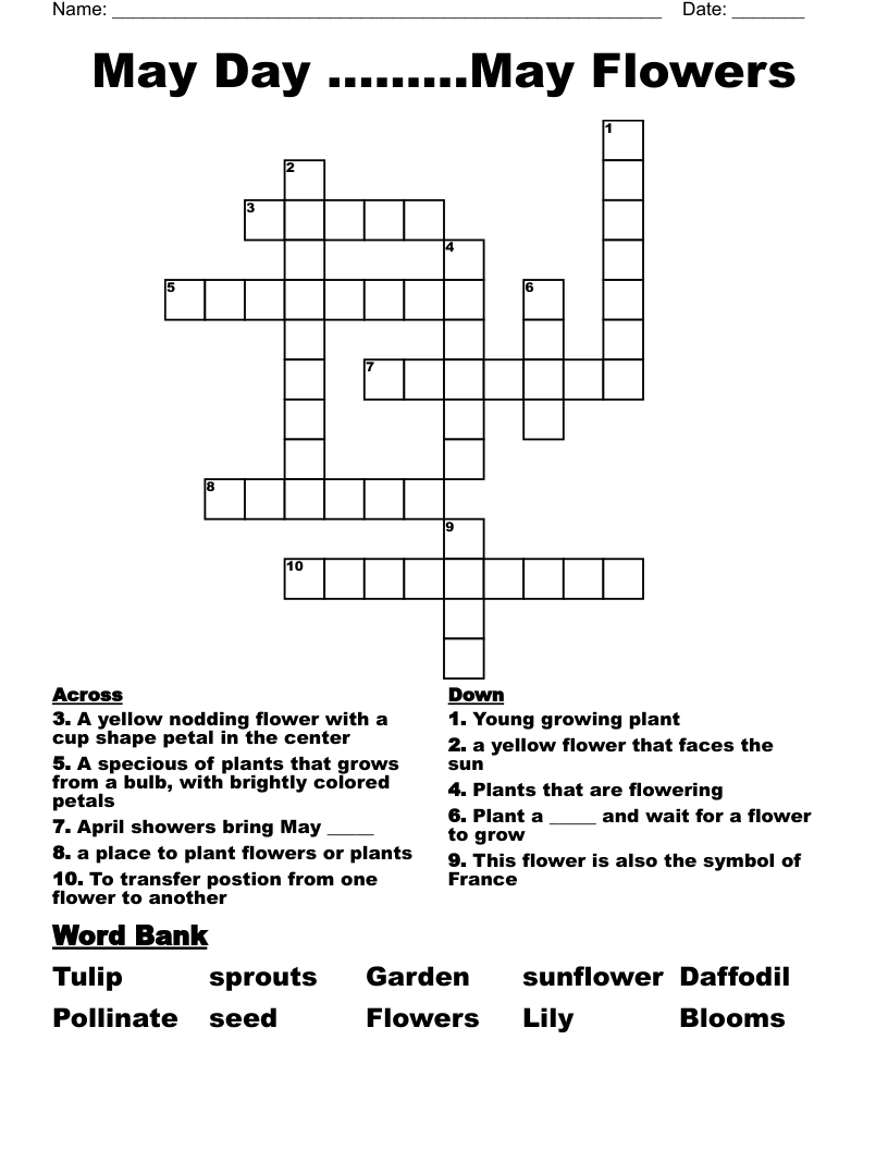 may crossword puzzle may crossword puzzle