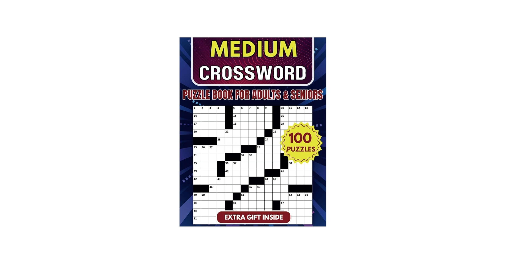 Medium Crossword Puzzle Book For Adults And Seniors 100 Puzzles Engaging Challenges To Boost Your Focus And Keep Your Eyes Relaxed For Hours Of Fun Ink Sharpness 9798338651421 Amazon Books