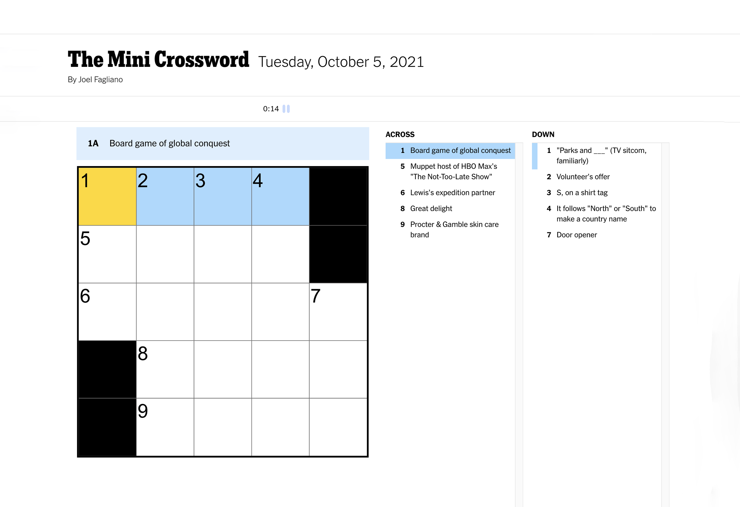 crossword puzzle subscription