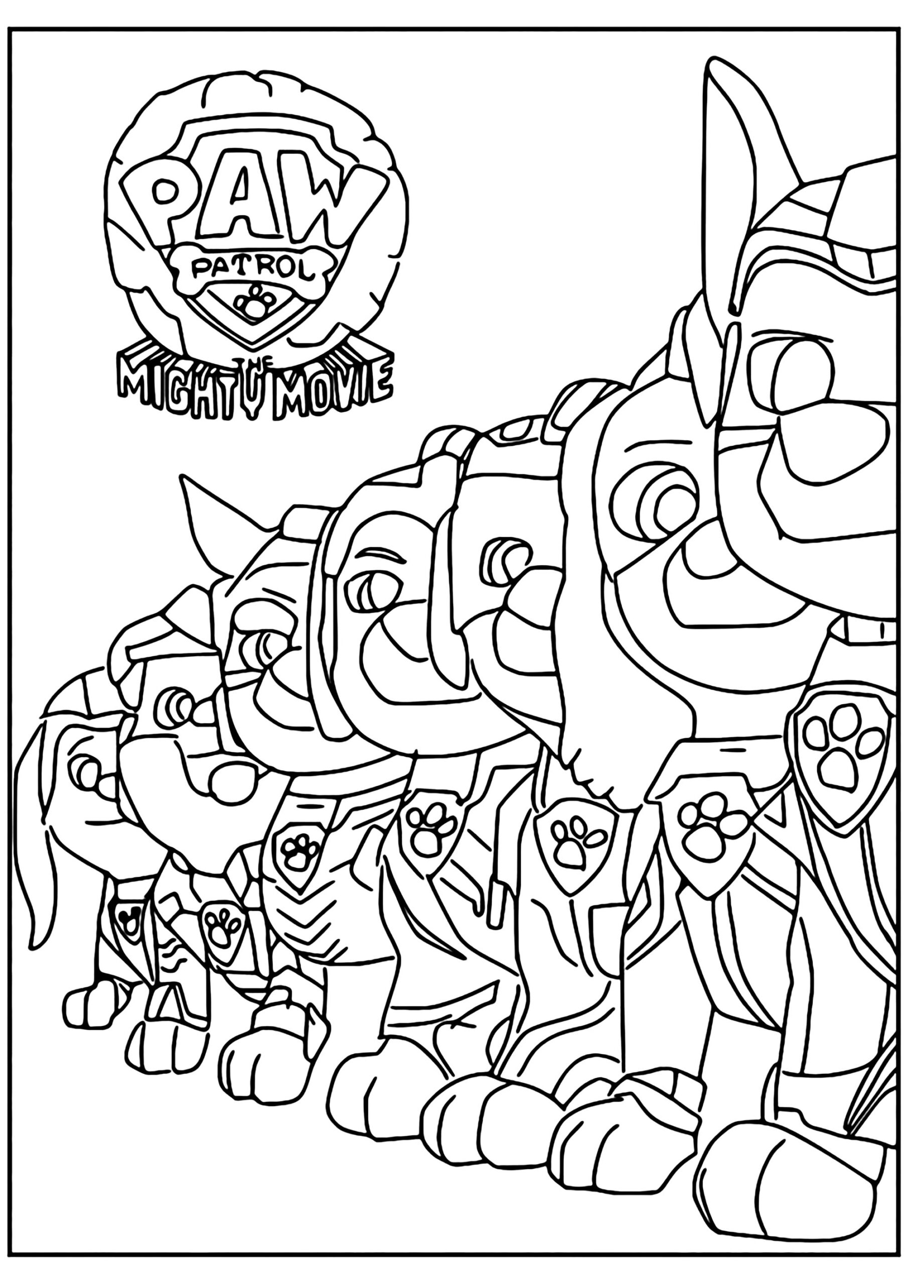 Members Of The Super Patrol Paw Patrol Mighty Pups Coloring Pages Members Of The Super Patrol Paw Patrol Mighty Pups Coloring Pages