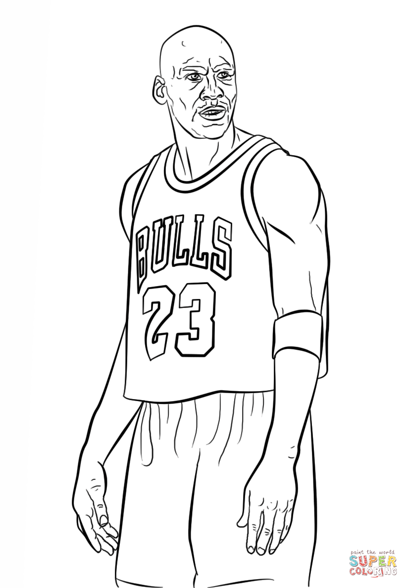 Michael Jordan Coloring Page Free Printable Michael Jordan Coloring Page Free Printable