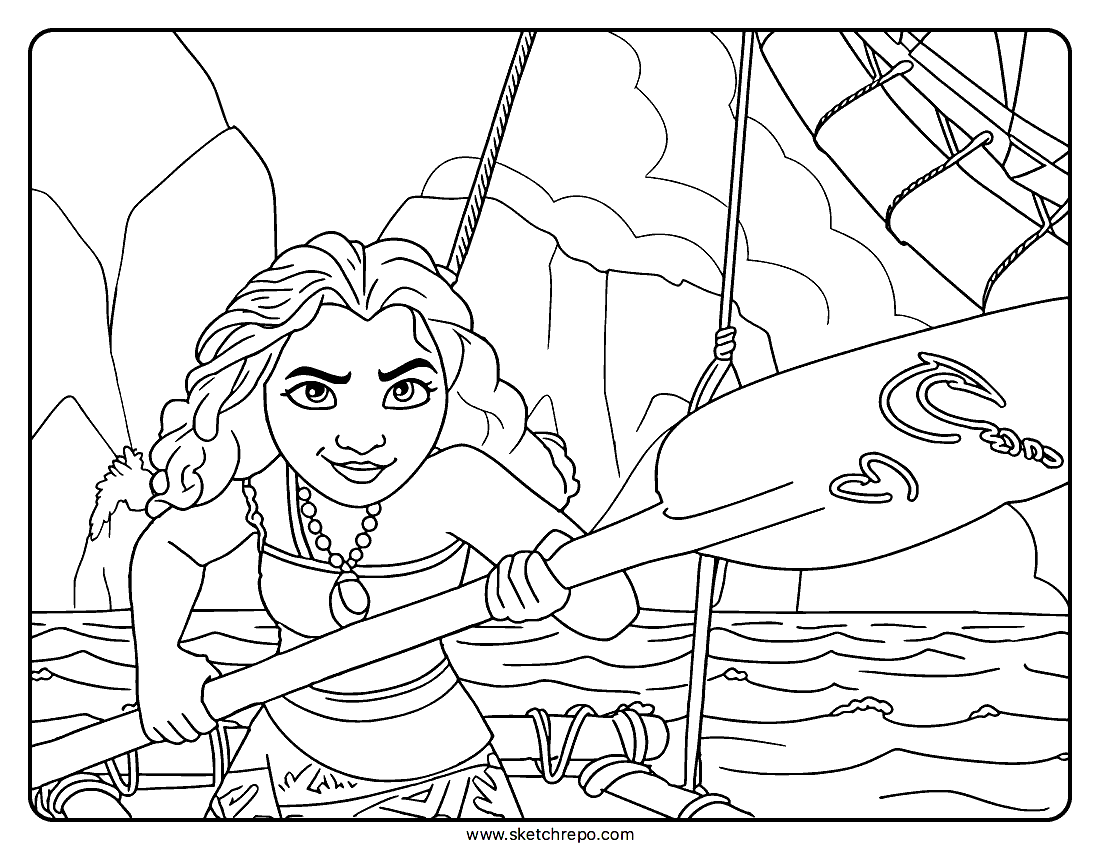 moana printable coloring pages