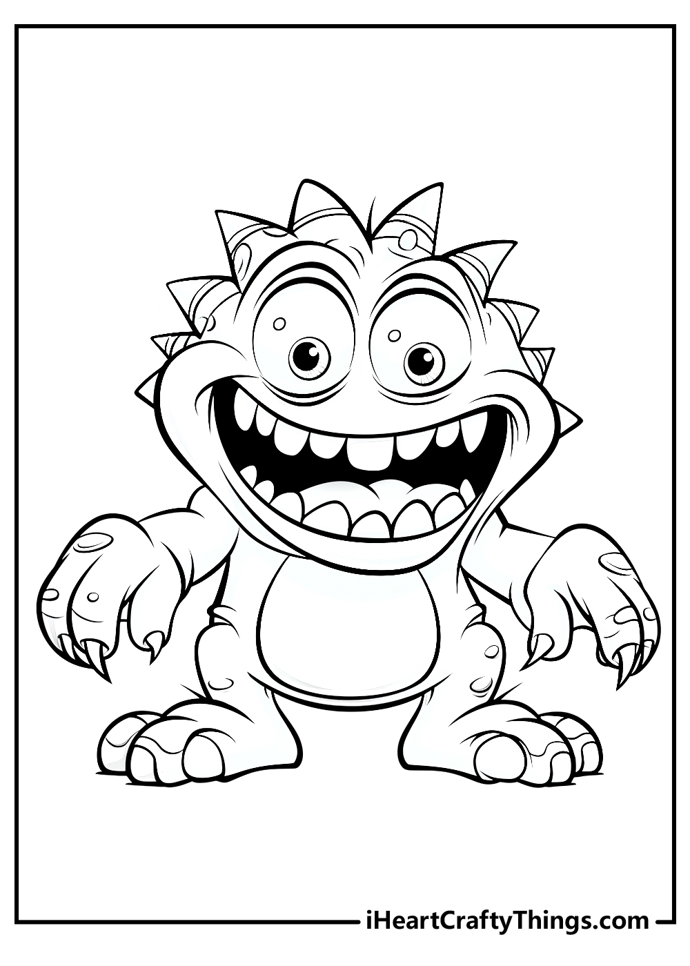 monster coloring pages free