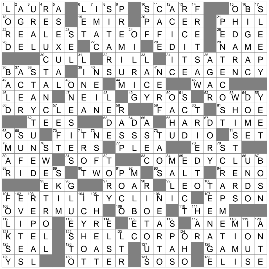 More Than Necessary Crossword Clue Archives LAXCrossword