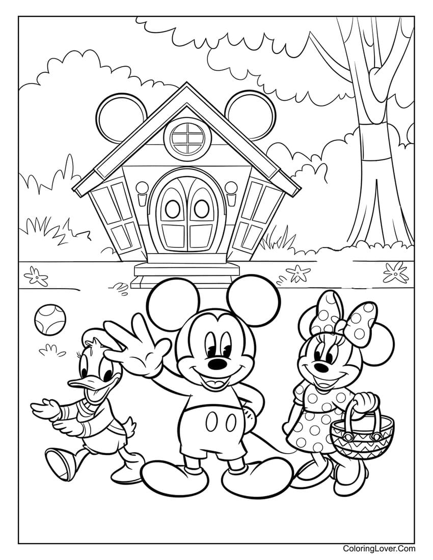 Mouse Clubhouse Coloring Mickey Mouse Printable Coloring Sheets Mickey Mouse Clubhouse Coloring Book Set For Girls