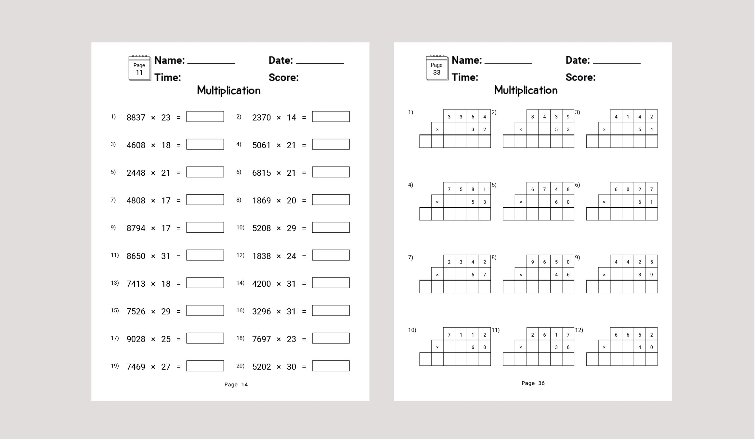Multiplication 6th Grade Math Worksheet Made By Teachers