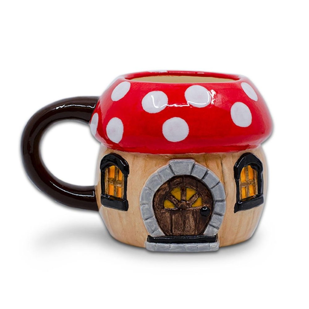 mushroom house mug mushroom house mug