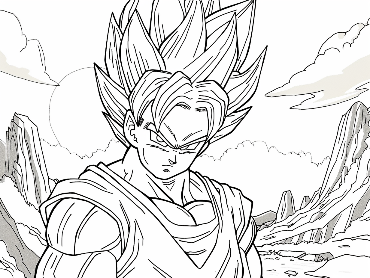 Nearly 300 Printable Dragon Ball Z Coloring Pages Digital Download By Mia Gibson Medium Nearly 300 Printable Dragon Ball Z Coloring Pages Digital Download By Mia Gibson Medium