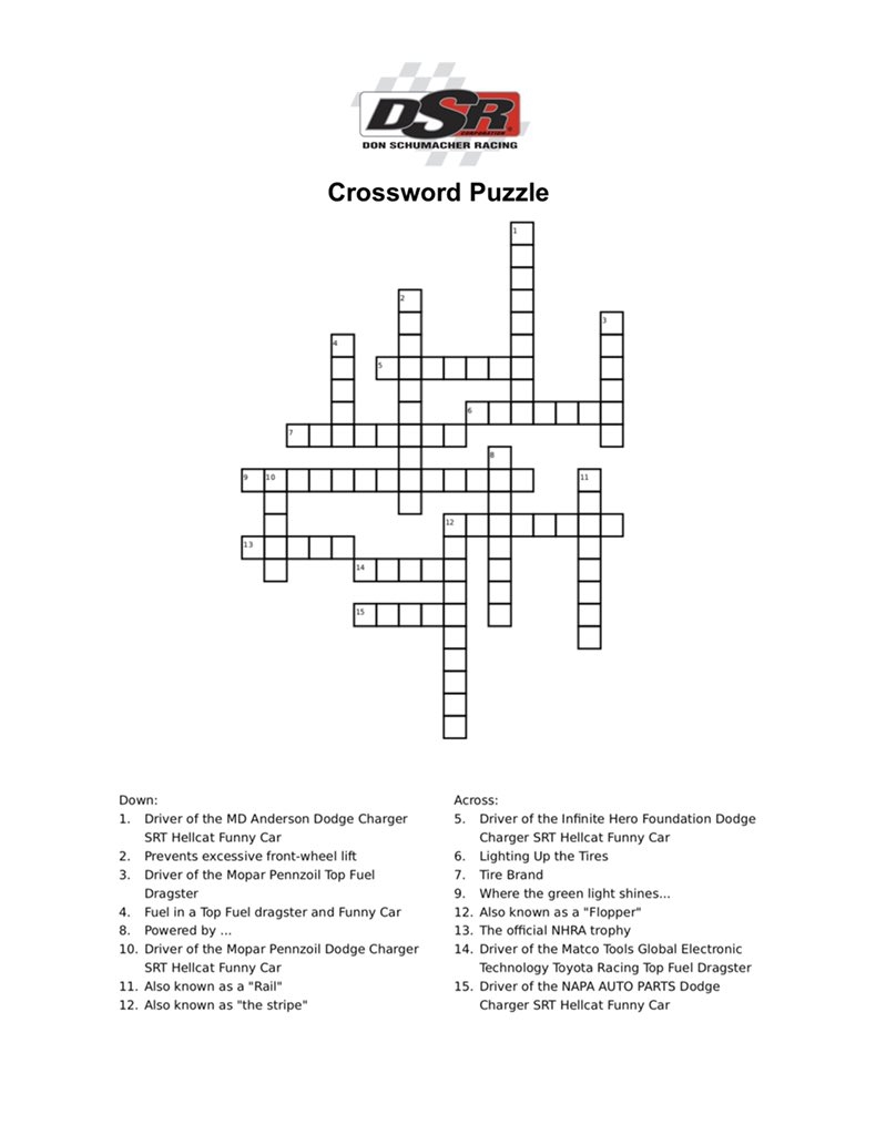 auto part crossword clue