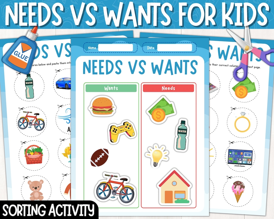 Needs Vs Wants Sort Worksheets Cut And Paste Activity Needs And Wants Sorting Activity Digital Download Printable PDF Etsy Israel Needs Vs Wants Sort Worksheets Cut And Paste Activity Needs And Wants Sorting Activity Digital Download Printable PDF Etsy Israel