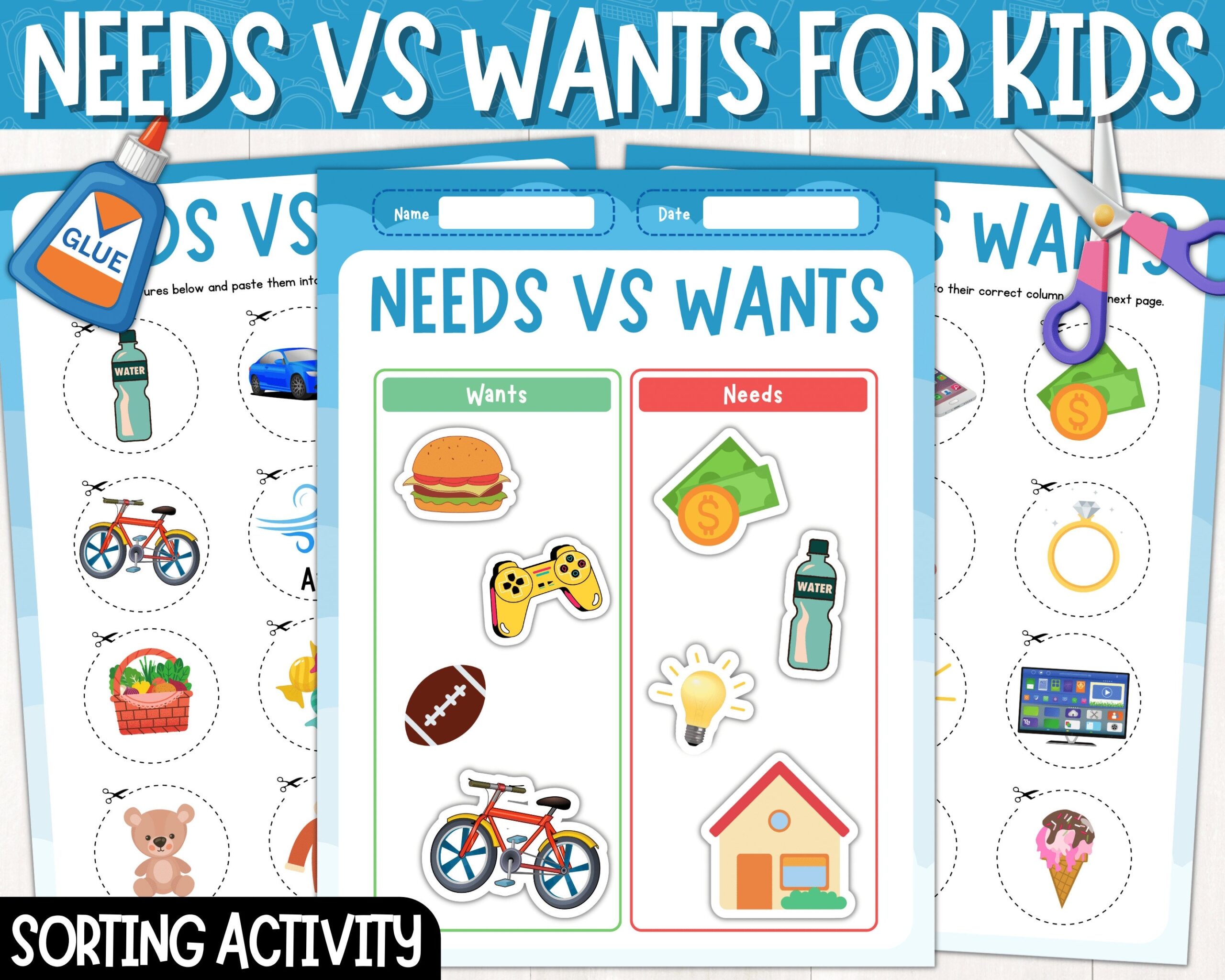 wants vs needs worksheet wants vs needs worksheet