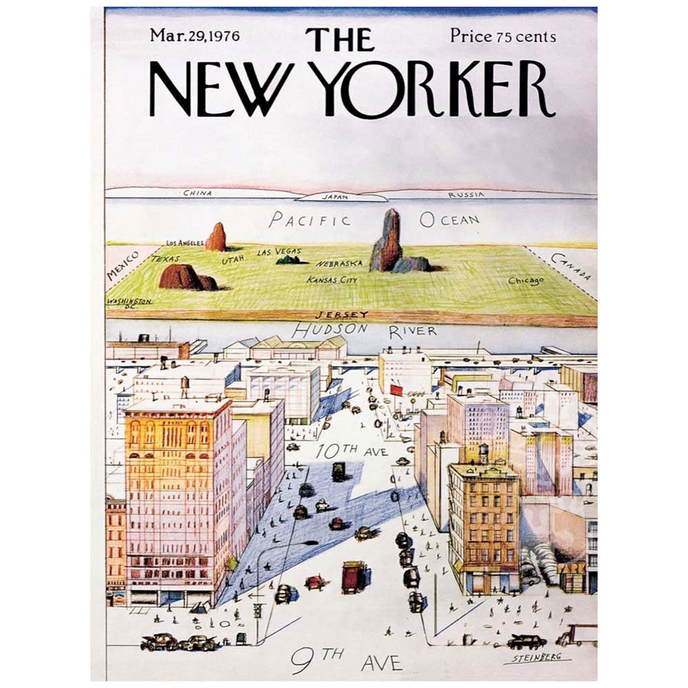 New York Puzzle Co The New Yorker View Of The World Puzzle 1000pcs Puzzles Canada
