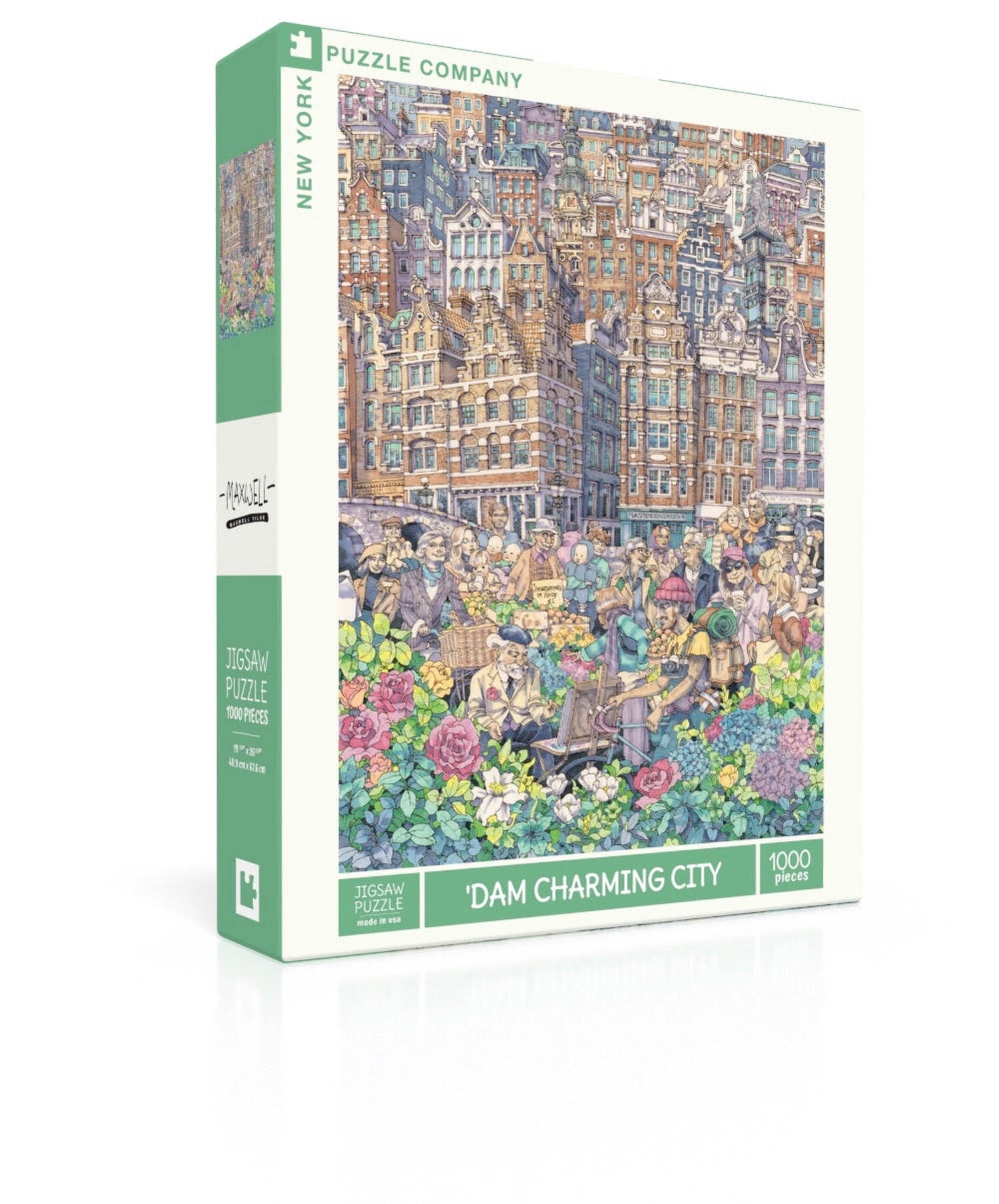 New York Puzzle Company Dam Charming City 1000 Piece Jigsaw Puzzle Walmart