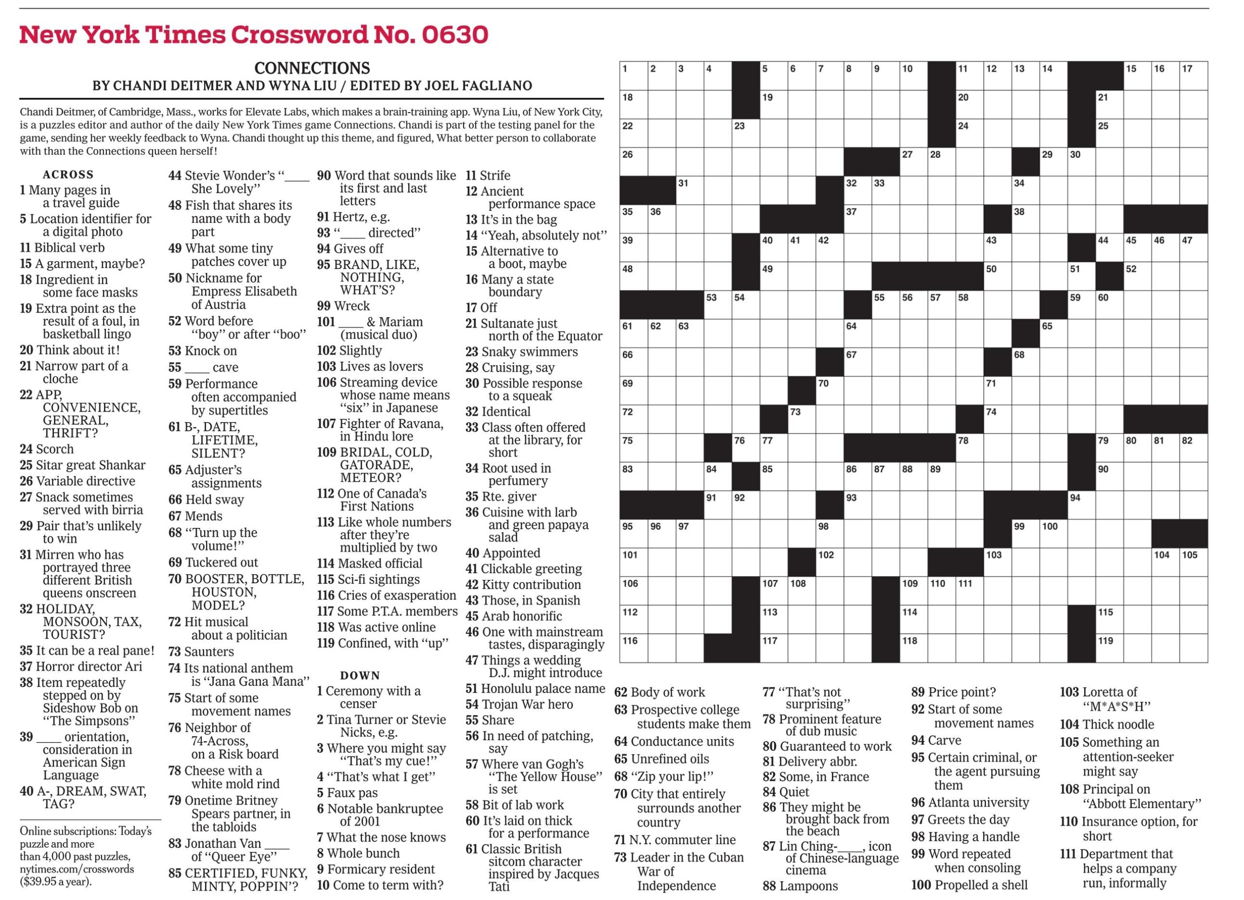 New York Times Daily Crossword Puzzles New York Times Daily Crossword Puzzles