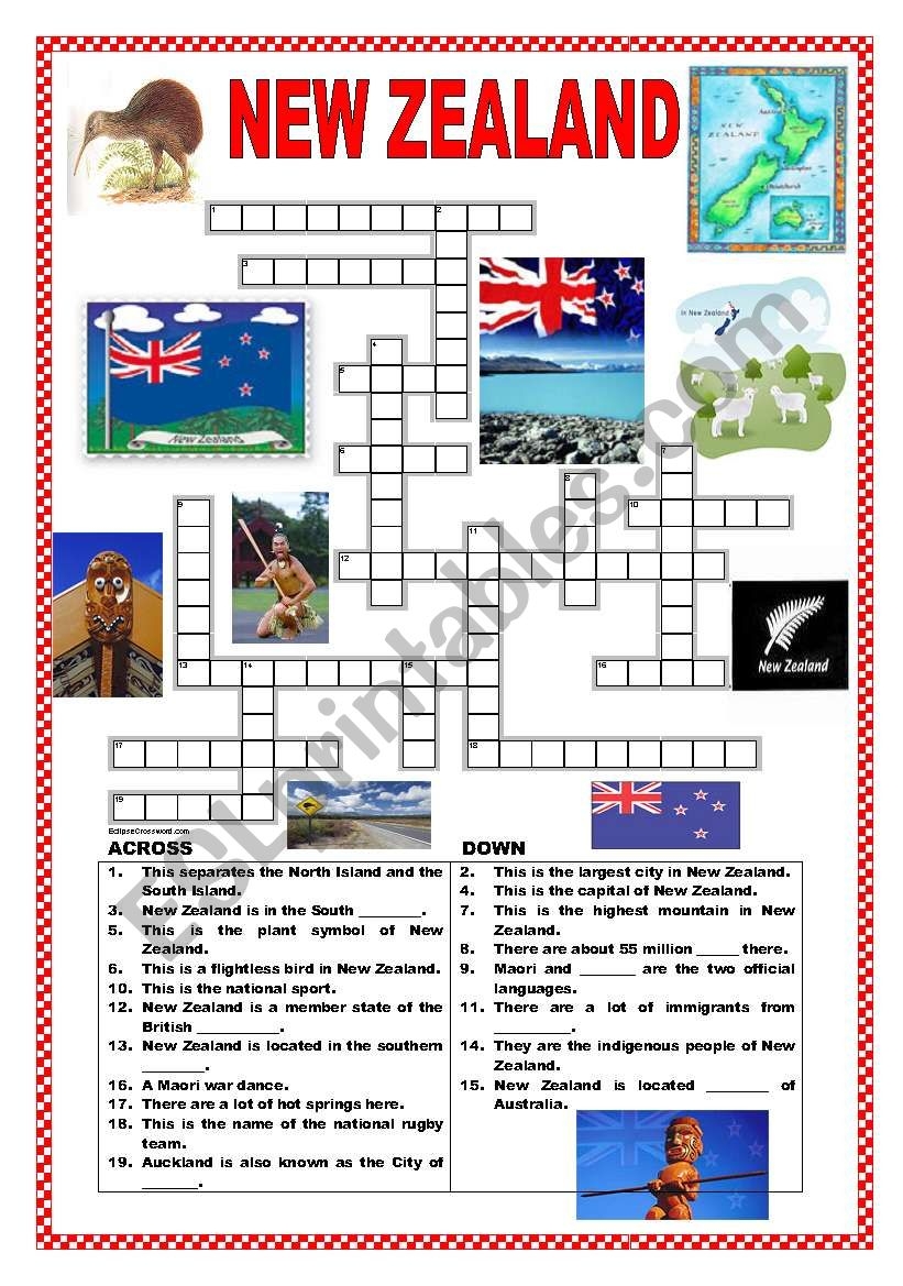 new zealand native crossword