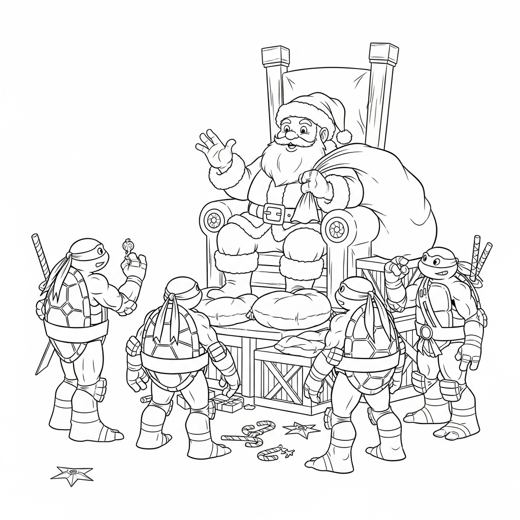 ninja turtle coloring page