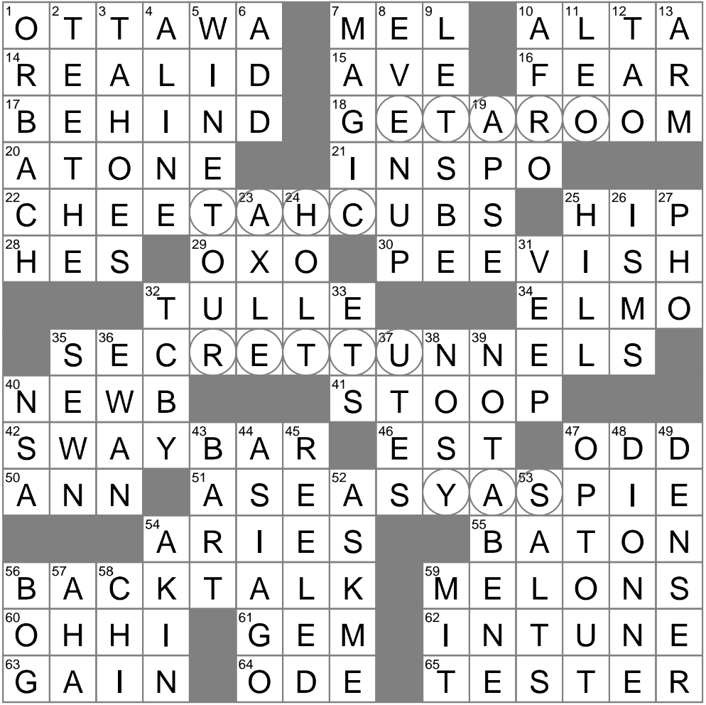 canadian capital crossword clue