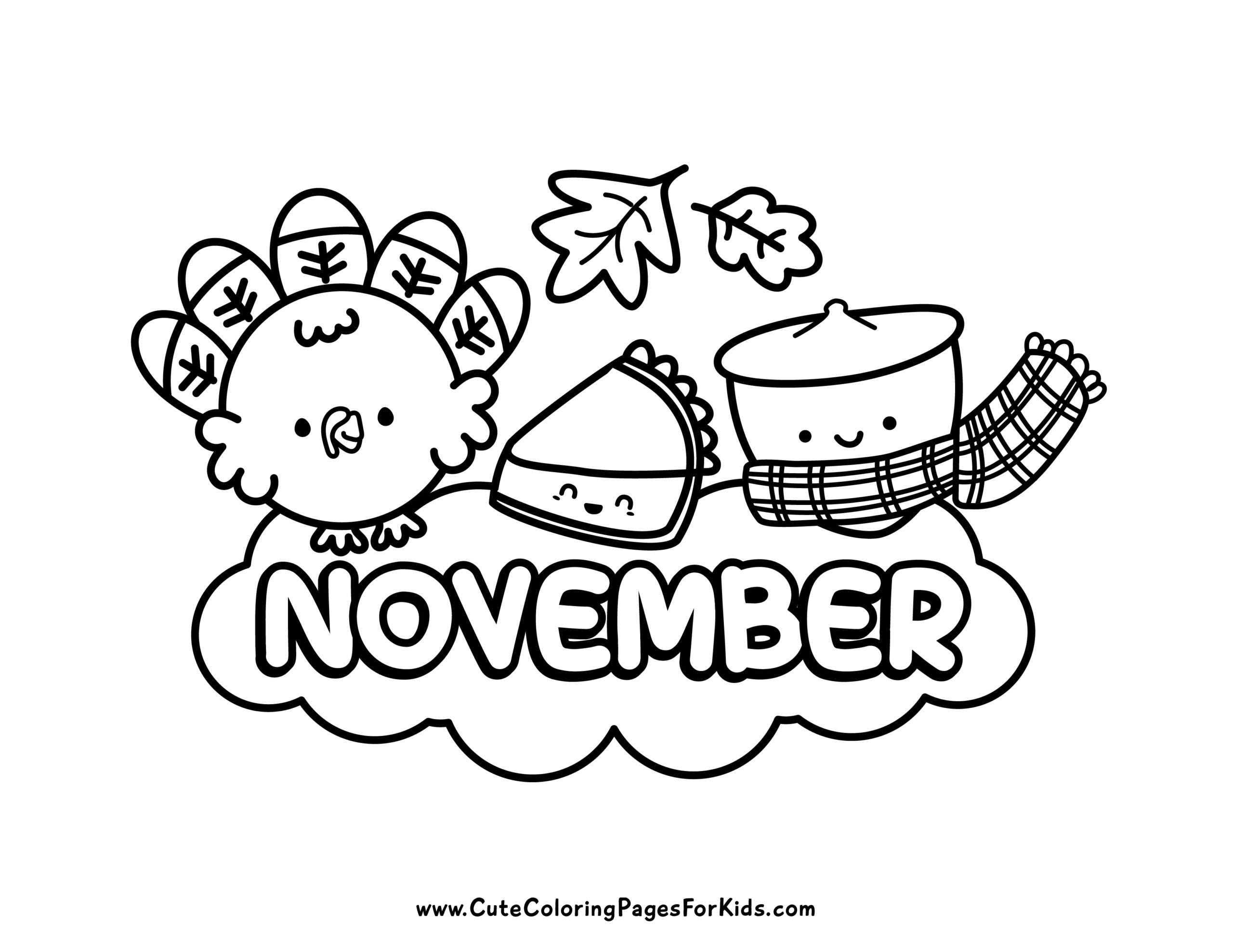 free november coloring pages